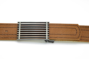 leather belt for men fashion for man buckle and brown strap