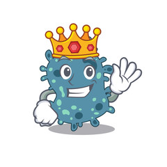 Naklejka premium A Wise King of rickettsia mascot design style