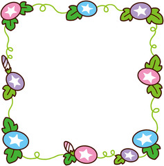 朝顔のフレーム