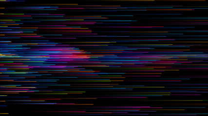 Abstract Horizontal Colorful Streaks Background