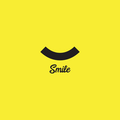 Smile Emoticon Logo Vector Template Design Illustration