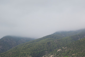Fototapeta premium storm clouds come over the sea - Therma, Samothraki, Greece
