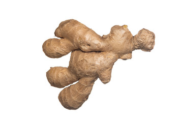 Ginger root isolated on white