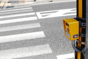 横断歩道　押しボタン　信号