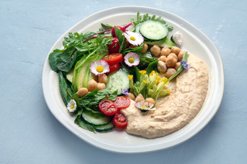 Healthy vegetarian salad