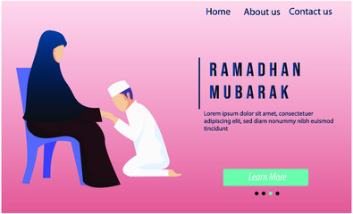 a muslim who apologizes to his mother in ramadan