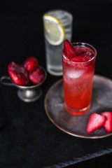 red cocktail with cherry
cocktail with strawberry
Cockail with ice
cocktail with cherry
red cocktail on the table
Coctail Gin Fizz
Alcoholic  drinks
