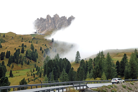 Dolomites - mountain landscape. Dolomites is a mountain in Tyrol, Italy.
