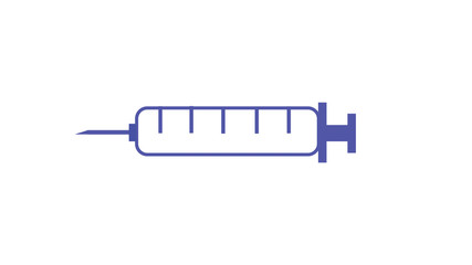 Cartoon Illustration of Syringe medication, medicine and vaccine used by doctor in the hospital. Medical diagnosis, treatment and health promotion concept
