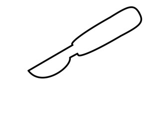 メス(線画)