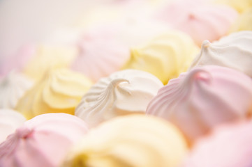 Fototapeta na wymiar Multi-colored marshmallows.