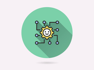 Fototapeta premium Algorithm icon for graphic and web design.