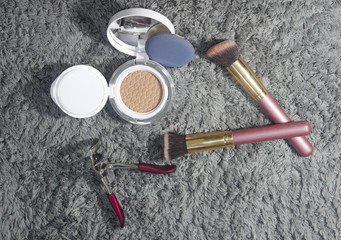 Fototapeta na wymiar Makeup tools for women