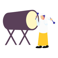 special ramadan a muslim hit the drum
