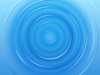 波紋の背景イラスト_青_真上