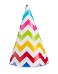 Party hat on white background