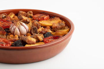 Typical baked rice from Valencia