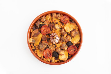 Typical baked rice from Valencia
