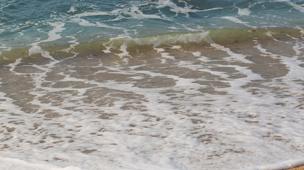 sea waves and sand