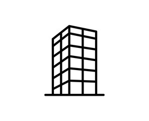 Obraz premium Building flat icon