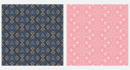 Background seamless pattern. Vintage style. Vector image.