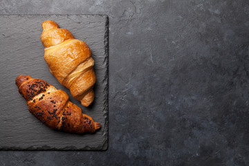 Fresh croissants