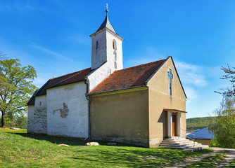Fototapeta na wymiar Old church in village Kostolany pod Tribecom, Slovakia