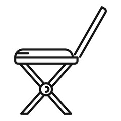 Soft garden chair icon. Outline soft garden chair vector icon for web design isolated on white background