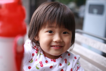 portrait of a little smiling girl