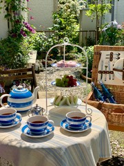 Tea time in the Clematis garden