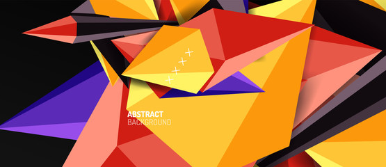 Trendy simple triangle abstract background, dynamic motion concept. Vector Illustration For Wallpaper, Banner, Background, Card, Book Illustration, landing page