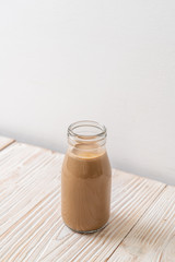 coffee with milk in bottle