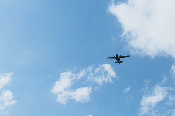 Fototapeta na wymiar Airplane in the sky.