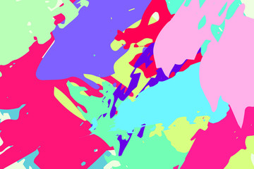 Obraz na płótnie Canvas EPS 10 vector. Hand drawn background with multicolored brushstrokes.
