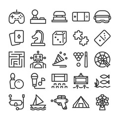 レジャー アイコン セット