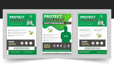 Protect Yourself Against Covid-19 Flyer Template