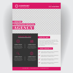 Corporate business flyer brochure creative design. Template cover modern layout, annual report, poster, magazine, pamphlet. For the advertising business company concept. Layout template in A4 size.
