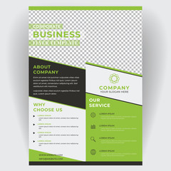 Corporate business flyer brochure creative design. Template cover modern layout, annual report, poster, magazine, pamphlet. For the advertising business company concept. Layout template in A4 size. 
