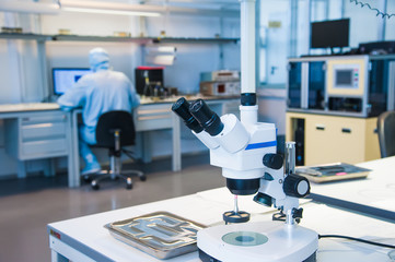 Interior of modern research laboratory