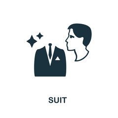 Suit icon. Simple illustration from laundry collection. Creative Suit icon for web design, templates, infographics and more