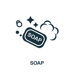 Soap icon. Simple illustration from laundry collection. Creative Soap icon for web design, templates, infographics and more