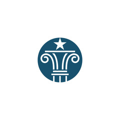 Column Logo Template vector symbol