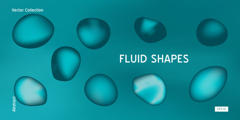 Liquid Shapes vector Background