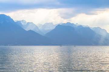 Geneva lake panorama, Switzerland