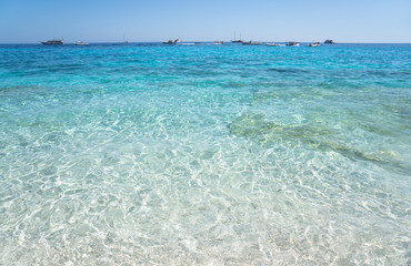 Clear azure coloured sea water, Sardinia, Italy