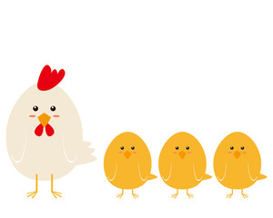 鶏　イラスト　ひよこ