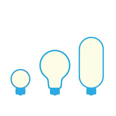 light bulb, vector illustration, white background