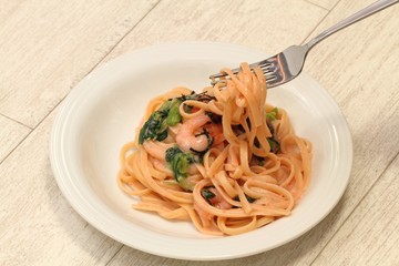 明太子クリームパスタ