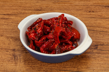 Dried tomato with olive oil