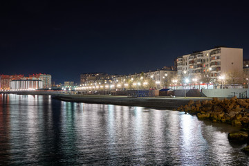 Night view of the sea city